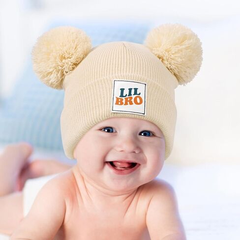 DANMY Baby Winter Beanie Hat,Kids Winter Warm Knit Hat with Pom,Toddler Soft Beanie for Little Boys Girls Children in Saudi Arabia
