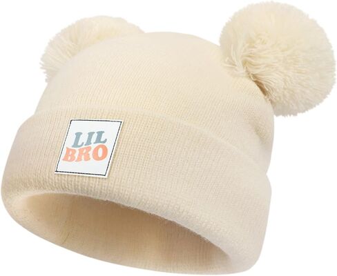 DANMY Baby Winter Beanie Hat,Kids Winter Warm Knit Hat with Pom,Toddler Soft Beanie for Little Boys Girls Children in Saudi Arabia
