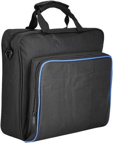 Carrying Case, Black Protective Shoulder Bag Pro Carrying Case Bag Travel Storage Handbag for Slim Game System Console and Accessories in Saudi Arabia