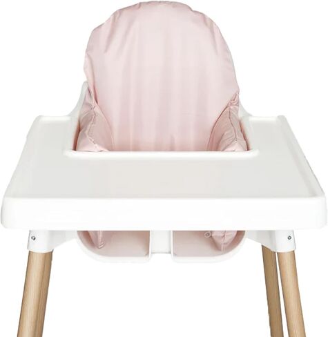 غطاء وسادة للكرسي المرتفع، متوافق مع كرسي IKEA Antilop المرتفع، مقاوم للبقع، وقابل للمسح (الوسادة غير متضمنة) (وردي مترب) in Kuwait