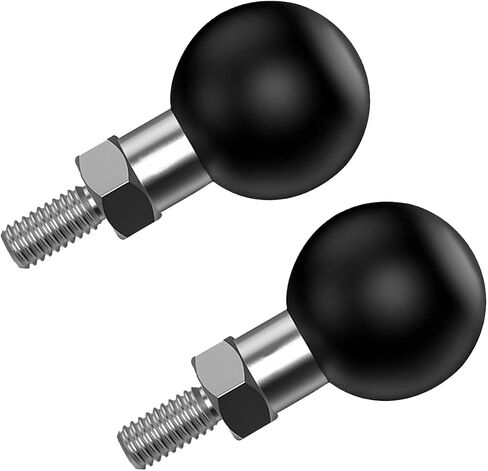 1'' Ball Adapter with M6 x 1.0mm Threaded Post Ball Mount Compatible with RAM Mounts B Size 1 Inch Portable Screw Ball Head for Bike,Motorcycle,ATV,Rearview Mirror, Black in Saudi Arabia