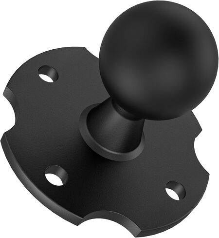 قاعدة تثبيت كروية مقاس 1 بوصة مع لوحة من سبائك الألومنيوم AMPS ذات 4 فتحات ومحول كرة من مادة TPU | متوافق مع أذرع مقبس كروية مقاس 1 بوصة من ذاكرة الوصول العشوائي | تصميم متين بآلة CNC للأجهزة اللوحية وأجهزة تحديد المواقع in Kuwait