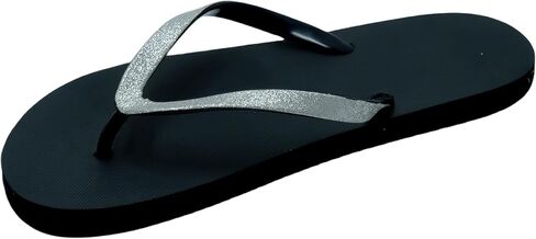 Women's Flip-Flops: Black Sandals with Yoga Foam, Non-Slip Reef Design. Comfortable Beach Flip-Flops for Women. Waterproof, Recyclable, and Stylish. in Saudi Arabia