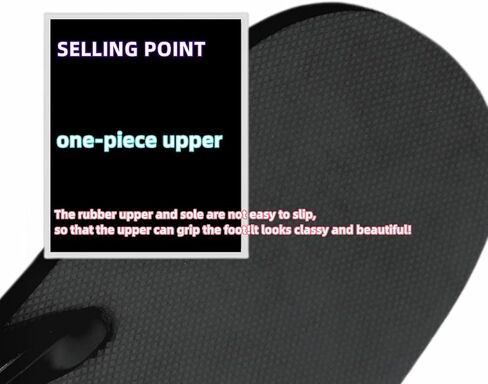 Women's Flip-Flops: Black Sandals with Yoga Foam, Non-Slip Reef Design. Comfortable Beach Flip-Flops for Women. Waterproof, Recyclable, and Stylish. in Saudi Arabia