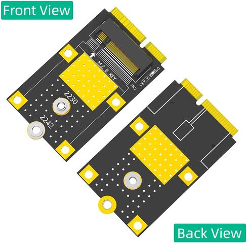 Mustpoint MSATA to M.2(NGFF) Key B Adapter for 2230/2242 SSD Card in Saudi Arabia