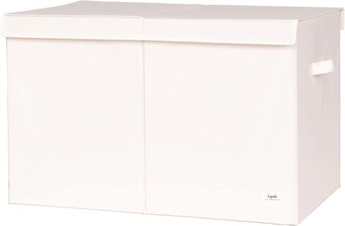 3 Sprouts Large Toy Box - Sturdy Toy Chest for Boys and Girls, Living Room Storage Organizer, Extra Large Toybox for Kids and Toddlers - Baby Toy Chest with Lid - Cream in Saudi Arabia