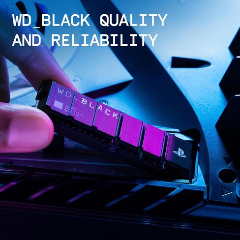 WD_BLACK 1TB SN850P NVMe M.2 SSD Officially Licensed Storage Expansion for PS5 Consoles, up to 7,300MB/s, with heatsink - WDBBYV0010BNC-WRSN in Saudi Arabia