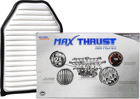 Spearhead Max Thrust Performance Engine Air Filter For All Mileage Vehicles - Increases Power & Improves Acceleration (MT-290) in Kuwait