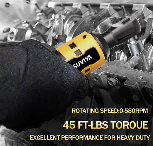 مفتاح ربط بسقاطة لاسلكي مقاس 3/8 بوصة متوافق مع بطارية Dewalt 20V MAX، مفتاح ربط بسقاطة طاقة 45 قدم رطل مع محول 1/4 بوصة، محرك سقاطة كهربائي بسرعات متغيرة (الأداة فقط) in Saudi Arabia