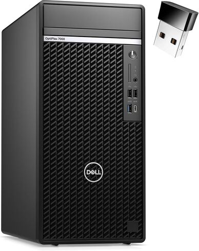 Dell OptiPlex 7000 Business Tower Desktop Computer, 12th Gen Intel 12-Core i7-12700, 16GB DDR5 RAM, 1TB PCIe SSD, WiFi 6, Bluetooth, DisplayPort, Keyboard and Mouse, Windows 11 Pro in Saudi Arabia