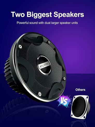 Nylavee Computer Speakers, PC Sound bar with 2 Large Speaker Drivers, USB Powered & 3.5mm Aux-in Plug and Play Mini Speaker Soundbar for Desktop Monitor, PC, Laptop, Phones, Tablets in Kuwait