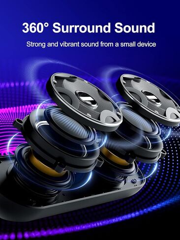 Nylavee Computer Speakers, PC Sound bar with 2 Large Speaker Drivers, USB Powered & 3.5mm Aux-in Plug and Play Mini Speaker Soundbar for Desktop Monitor, PC, Laptop, Phones, Tablets in Kuwait