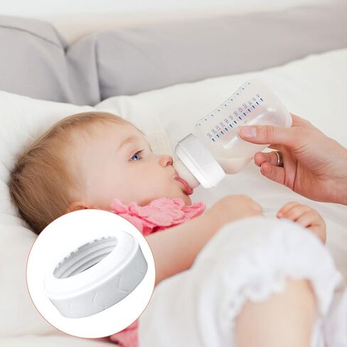 قطعتان من أطواق حلقات الحلمة البديلة للزجاجة، متوافقة مع زجاجات دكتور براون البلاستيكية والزجاجية الضيقة 4 أونصة و8 أونصة، حلقات أطواق حلمات الزجاجة التي لا تسرب أو انسكابات، ملحقات تغذية الأطفال in Saudi Arabia