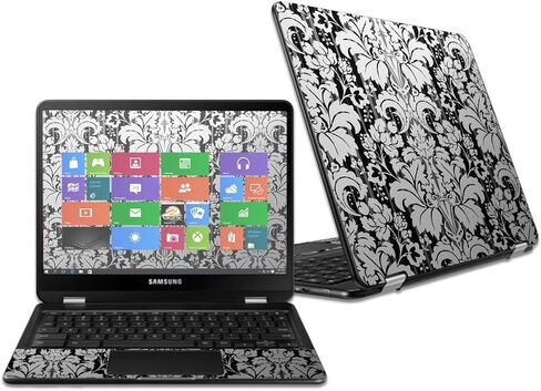 MightySkins Skin Compatible with Samsung Chromebook Pro 12.3" - Water Color Flowers | Protective, Durable, and Unique Vinyl wrap Cover | Easy to Apply, Remove, and Change Styles | Made in The USA in Saudi Arabia