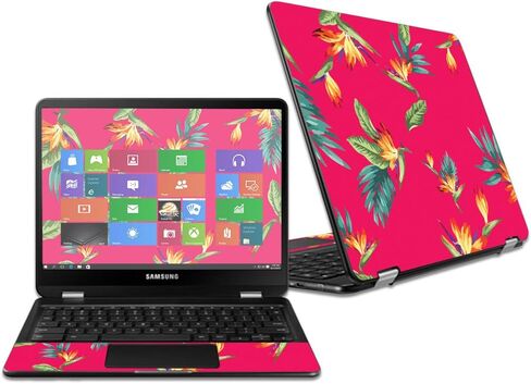 MightySkins Skin Compatible with Samsung Chromebook Pro 12.3" - Water Color Flowers | Protective, Durable, and Unique Vinyl wrap Cover | Easy to Apply, Remove, and Change Styles | Made in The USA in Saudi Arabia