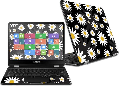 MightySkins Skin Compatible with Samsung Chromebook Pro 12.3" - Water Color Flowers | Protective, Durable, and Unique Vinyl wrap Cover | Easy to Apply, Remove, and Change Styles | Made in The USA in Saudi Arabia