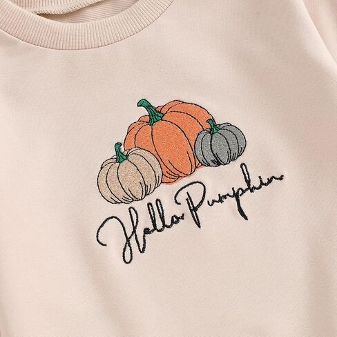 Baby Boy Halloween Outfit Cutest Pumpkin In The Patch Sweatshirt Drawstring Long Pants Toddler Fall Clothes in Saudi Arabia