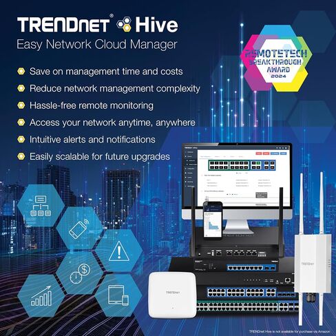 TRENDnet 28-Port Gigabit Web Smart PoE+ Switch, 24 x Gigabit Ports, 4 x Shared Gigabit Ports (RJ-45 or SFP), 185W PoE Budget, 56Gbps Switching Capacity, Lifetime Protection, Black, TPE-2840WS in Kuwait
