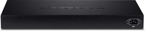 TRENDnet 28-Port Gigabit Web Smart PoE+ Switch, 24 x Gigabit Ports, 4 x Shared Gigabit Ports (RJ-45 or SFP), 185W PoE Budget, 56Gbps Switching Capacity, Lifetime Protection, Black, TPE-2840WS in Kuwait