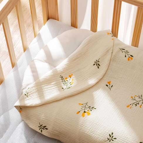 Muslin Baby Lounger Cover 2 Pack, 100% Cotton Newborn Lounger Cover, Soft and Breathable Lounger Slipcover for Boys Girls, Covers Only (Grey, Bear) in Saudi Arabia