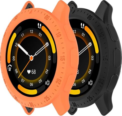 مخصص لـ Garmin Venu 3، جراب مرن مصنوع من مادة TPU ومقاوم للصدمات وإطار واقٍ لغطاء Garmin Venu 3 وملحقات الساعة الذكية (أسود وأسود) in Kuwait