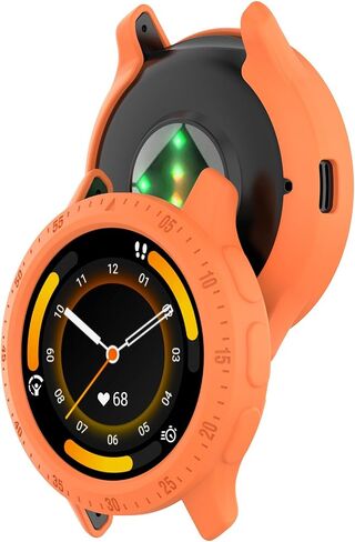 مخصص لـ Garmin Venu 3، جراب مرن مصنوع من مادة TPU ومقاوم للصدمات وإطار واقٍ لغطاء Garmin Venu 3 وملحقات الساعة الذكية (أسود وأسود) in Kuwait