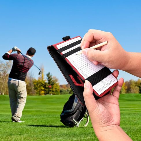BIG TEETH 10pcs Golf Scorecard Score Sheet Tracking Record Stat Card,Double-Sided Printed Golf Shot and Stat Tracking Scorecards in Saudi Arabia