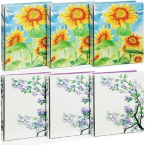 2 Inch 3 Ring Binder, HYUNLAI 2'' Round-Ring View Presentation View Binders, Holds Up to 8.5"11" Paper,Customizable Clear Cover,for Home,Office,and School Supply,4 Pack