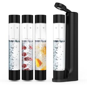Sparkling Water Maker, Soda Maker Carbonator Machine, 1L BPA Free Bottle(Only 1 Bottle), Seltzer & Carbonated Beverage Dispenser, Water Carbonation Fizz Maker(CO2 NOT Included)