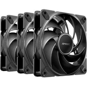 Antec Tranquil 120 ARGB, 120mm x 25mm Case Fans, ARGB PWM Fans, 2000RPM, 64.02CFM, 2.45mmH₂O, 4 Pin PWM & 3 Pin LED Connector, 120mm Fan, Tranquil ARGB Series 3 Packs in Kuwait