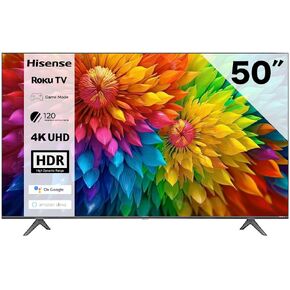 Hisense 50 Inch R Series Class 4K Ultra HD 2160P LED Smart Roku TV with HDR Game Mode Works with Google Assistant and Alexa (Refurbished)