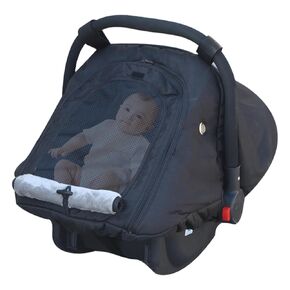 Fairy Baby Car Seat Cover for Babies with Mesh Window(Black），Infant Carseat Covers with Breathable Peep Window，Breathable and Waterproof CarSeat Cover for Infant，Suitable for Use in All Seasons in Kuwait