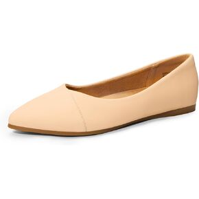 أحذية DREAM PAIRS النسائية ذات المقدمة المدببة وأحذية الباليه المسطحة المريحة والأحذية المسطحة الأنيقة