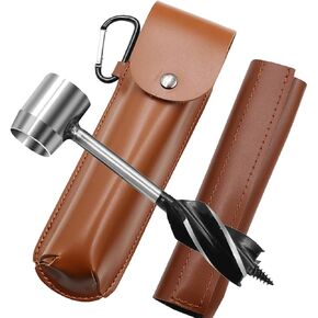 Outdoor survival drill bit, carpenter's hand drill, camping hand drill bit, wood drilling and chopping tool set, hole maker and survival tools, camping tools, DIY enthusiasts and woodworking partners
