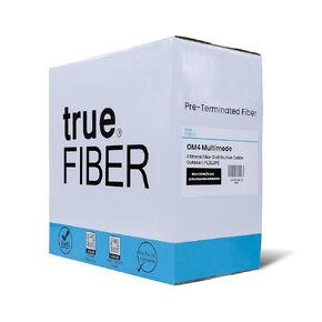 trueCABLE LC-LC UPC Pre-Terminated 2-Strand, 250ft (76.2m), OM4 Multimode Fiber Cable, Indoor/Outdoor, Direct Burial Armored, PE/LLDPE