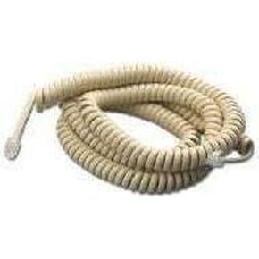 1 X 50 FT. Modular Coil Cord. Ivory