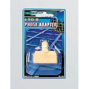 PHONE TELEPHONE MODULAR LINE JACK 3-WAY OUTLET SPLITTER
