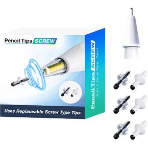 Our Tablet Pencil Tips Provide The Ultimate Pen and Paper Experience. We're Sure You'll be Amazed at Our Innovative tip Replacement! (White)