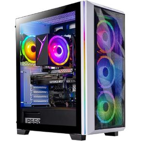 كمبيوتر سطح المكتب للألعاب Skytech Rampage، Ryzen 7 9700X 3.8 جيجا هرتز (5.5 جيجا هرتز Turbo Boost)، NVIDIA RTX 4070 Super 12 جيجا GDDR6X، 1 تيرابايت SSD، 32 جيجا DDR5 RAM 5600 RGB، 750 واط Gold PSU، 360 مم ARGB AIO، Wi-Fi، Win 11 Home in Kuwait