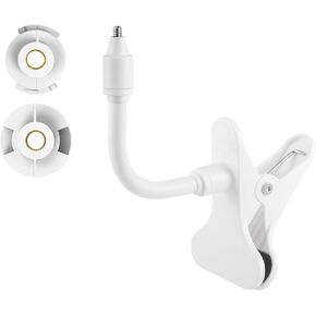 Flexible Baby Monitor Clip Clamp Mount Holder for HelloBaby HB65/HB40/HB6550/HB66/HB248/HB6339/HB6550 Pro, ANMEATE SM935E/SM650/Bonoch/ChildsFarm Baby Monitor, Long Gooseneck Arm, No Tools Needed