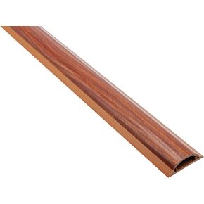 Electriduct Cable Shield Floor Cord Cover CSX-2 PVC Wire Protector 58 Inch - Wood Grain (Pack of 2)