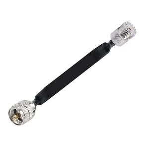 2 Pack 40cm UHFJK Cable Window Pass Through Flat Coaxial Cable SO239 UHF Female to to PL-259 Male 50 Ohm RF Coax Pigtail Cable