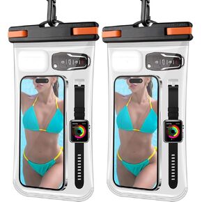 3D 7''Waterproof Phone Pouch, Cruise Essentials 2024 Ship Must Haves Phone Dry Bag for Vacation Beach Travel Kayak Accessories Waterproof Case for iPhone 15 14 13 12 11 Plus Pro Max Galaxy 2 Pack