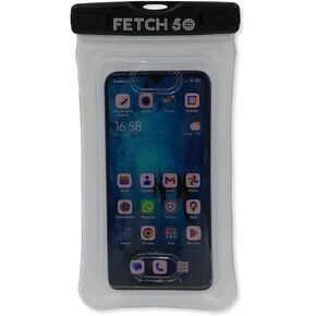 Waterproof Mobile Phone Case IPX8 with Touchscreen and Fingerprint Recognition, Iphone & Android upto 6.7 inch Black