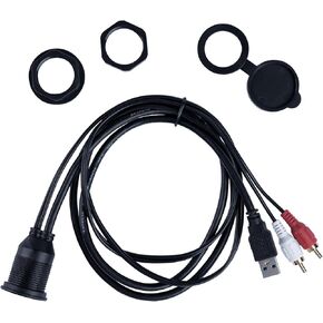 Memphis Audio MXUSBA Round Aux and USB Port