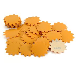 MAXMAN 50 PCS Hook and Loop Sanding Discs, 2-Inch Flex Edge Wavy Sander Pads Alumina Orbital Sandpaper 120 Grit - Perfect for Sanders Hand Drill, Bowl Sanders & Woodworking Wood Auto, No Hole