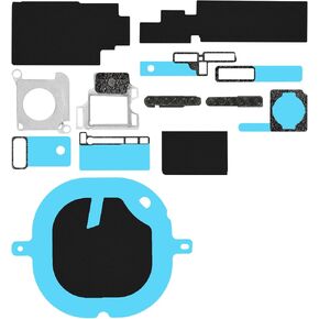 Complete Replacement kit for iPhone SE 2nd Generation 2020 AntiDust Bottom Loudspeaker Mesh Sets Rear Mic Bracket Camera Net Parts with Repair Motherboard Heat Dissipation Protection Sticker