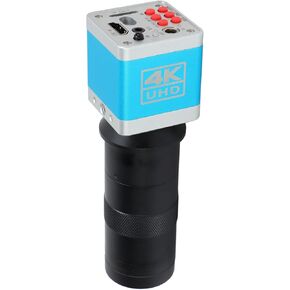 4K UHD HDMI Microscope Camera, 41MP CMOS Sensor, Premium Material, 150X C Mount Lens, Wide Application for Microelectronics, Jewelry (US Plug)