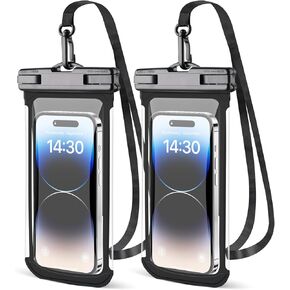 HAISSKY Waterproof Phone Pouch [2-Pack],IPX8 3D Waterproof Phone Case Dry Bag for iPhone 15/14/13/12/11 Pro XS MAX Samsung S23 S22 Phone Pouch for Beach Kayaking Travel up to 7.1"