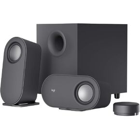Logitech Z407 Bluetooth Computer Speakers with Subwoofer and Wireless Control, Immersive Sound, Premium Audio with Multiple Inputs, USB Speakers (Renewed)